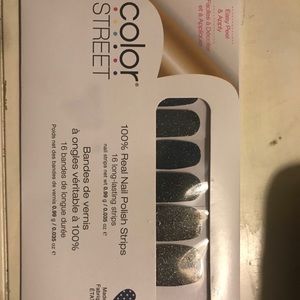 Colorstreet soho over sparkly black nails
